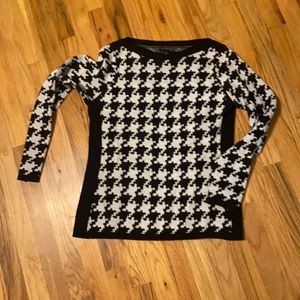 Black and white sweater
